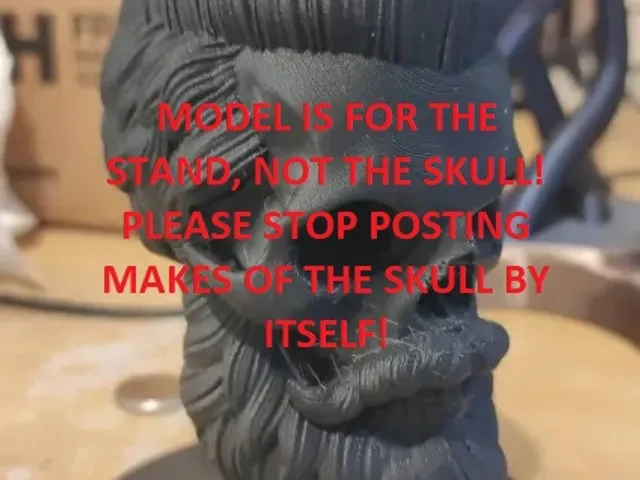 *READ DESCRIPTION* Better stand for bearded skull