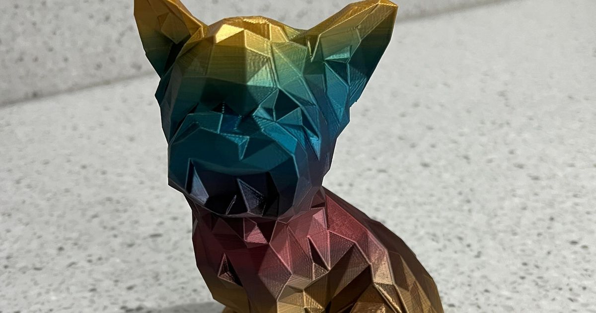 Low Poly Yorkie (Male) by Joe McMullen | Download free STL model ...