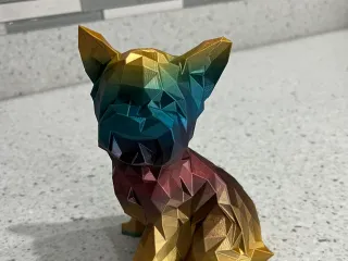 Dog Papercraft Low Poly (Download Now) 