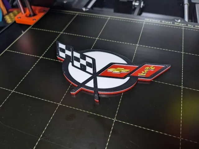 Corvette C5 Emblem - Multicolor