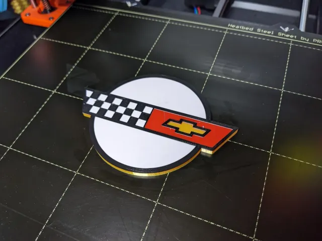 Corvette C4 Emblem - Multicolor
