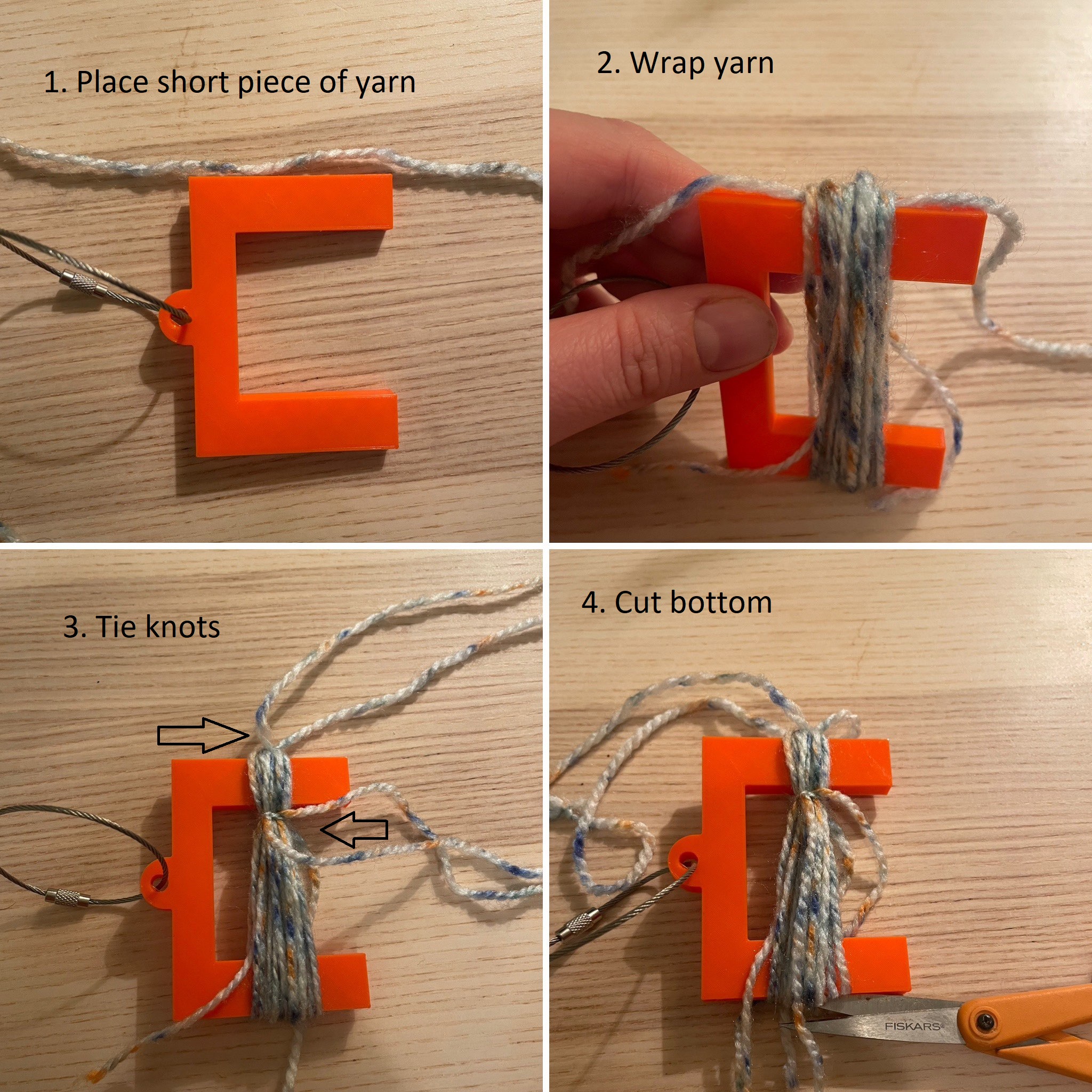 Yarn Tassel Maker Keychain