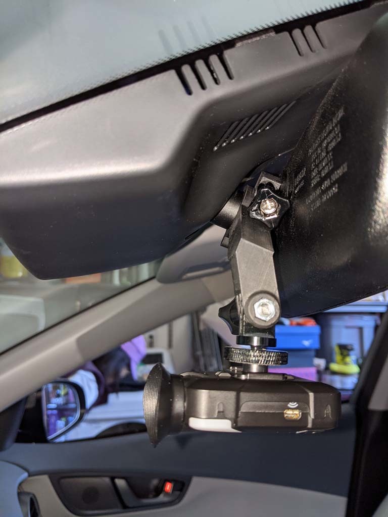 Rearview Mirror GoPro Dashcam Mount by WCTT Download free STL model