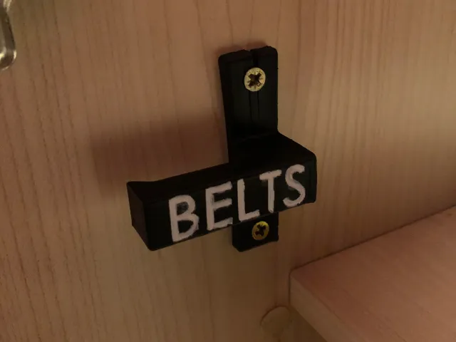 Belt Bracket for Wardrobe