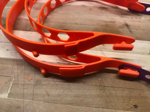 Extended shield clips on Face shield - A4 binding sheet - easy punching