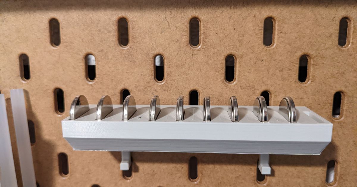 Ikea Skadis CR2032 Holder by Kai | Download free STL model | Printables.com