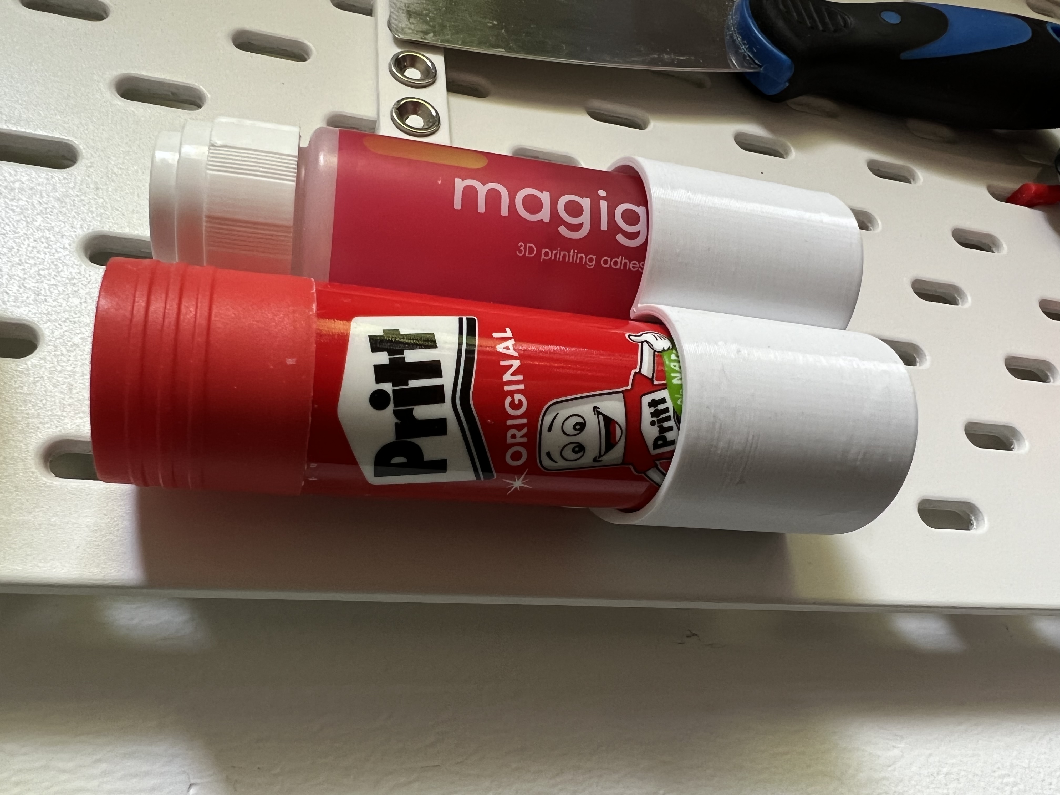 Large Glue Stick Holder Skådis Pegboard by juiceboxjuice Download