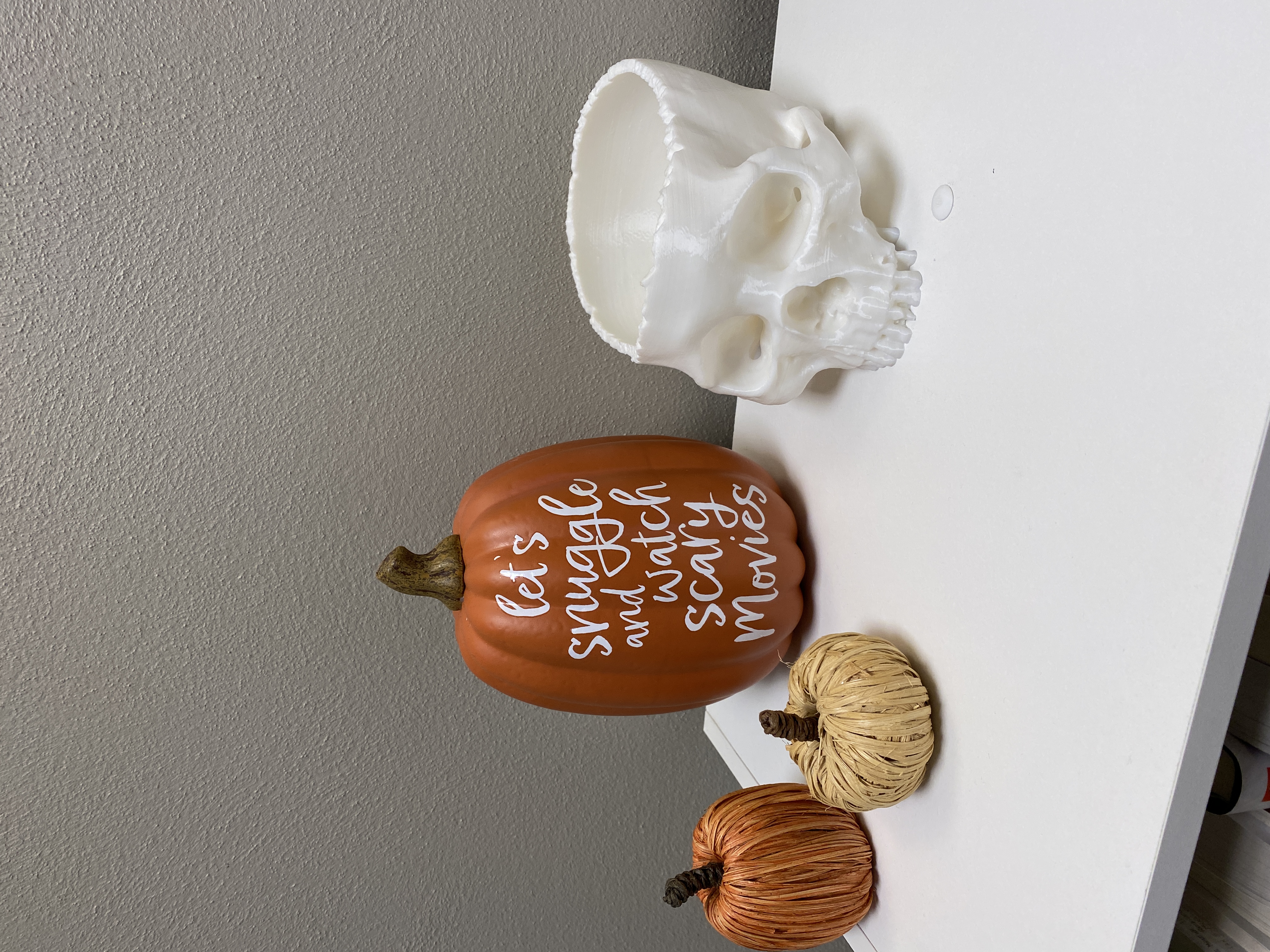 Realistic Skull Candy Bowl | Halloween Skull Decoration — miniatura 2