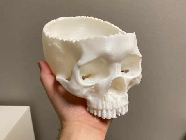 Miska na słodycze w kształcie czaszki - druk 3D