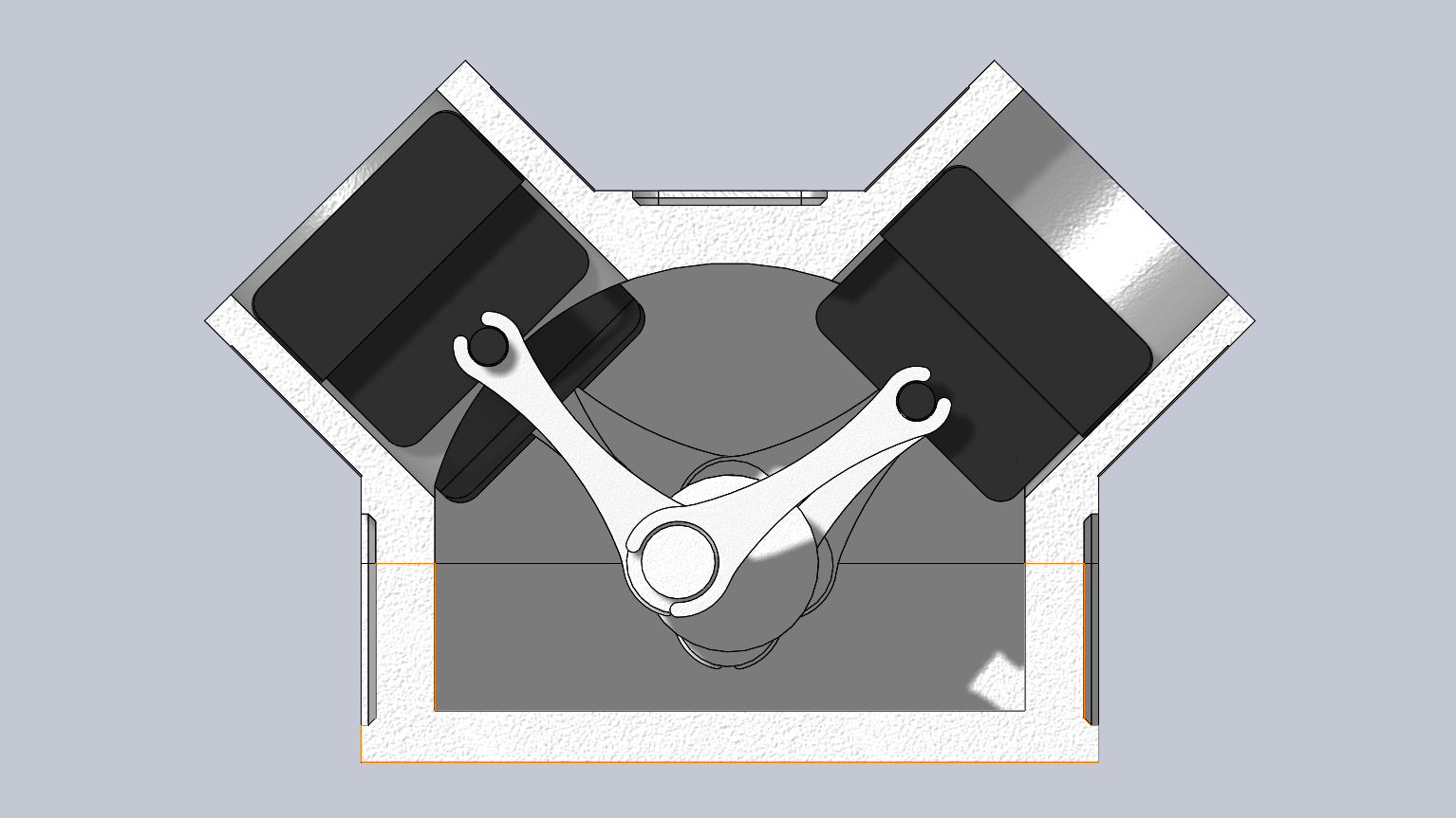 Miniatura 3 do modelo 3D V8 Engine (Mechanical Movement)