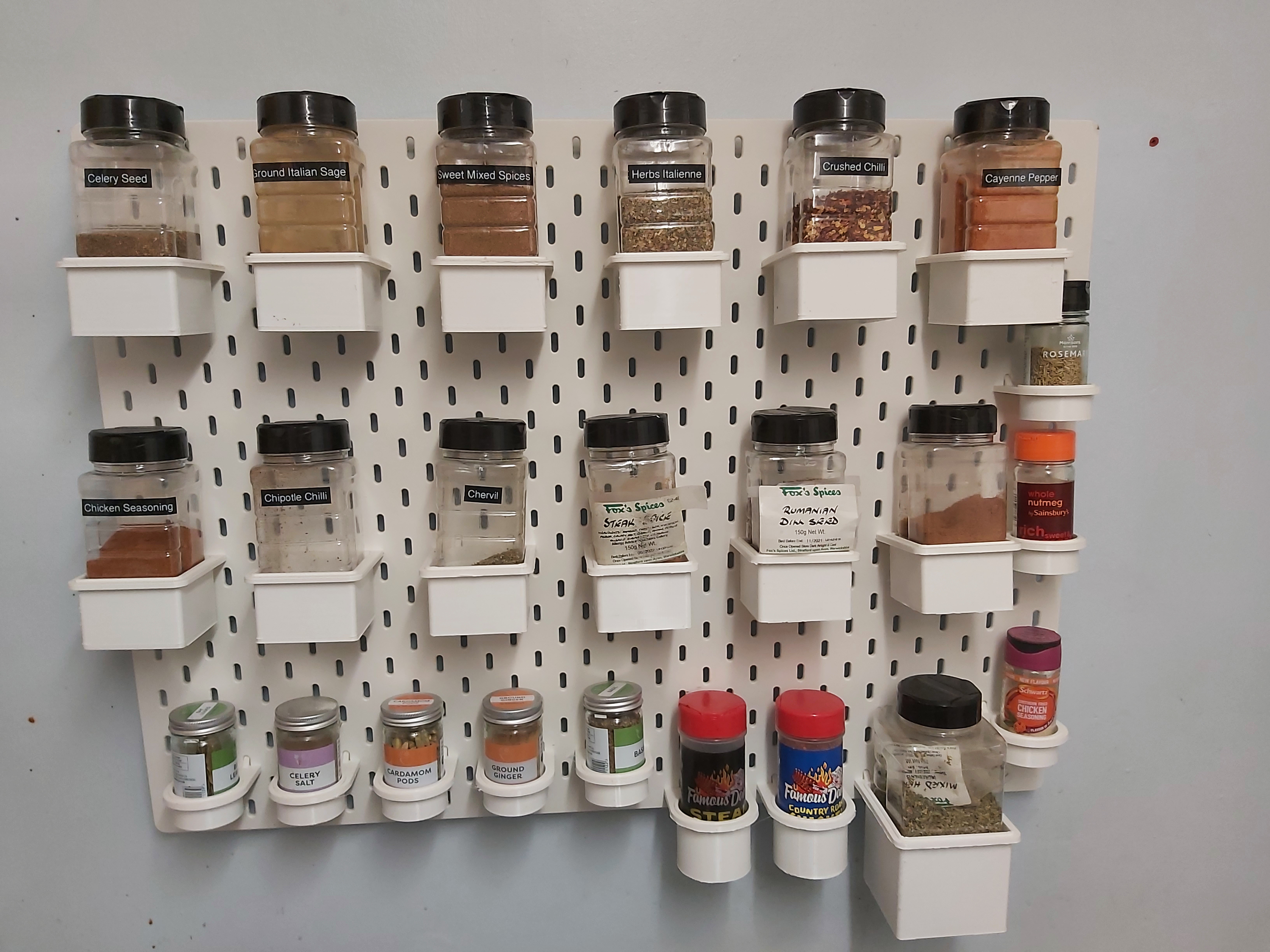 Ikea Skadis Spice Rack Collection