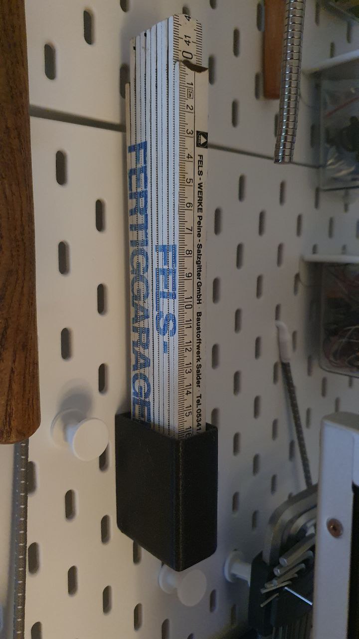 2m Folding Ruler Compact Holder for Skadis