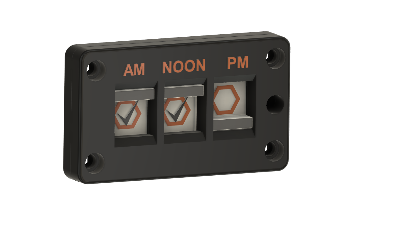 Keychain pill checker by andi lfg design download free stl model
