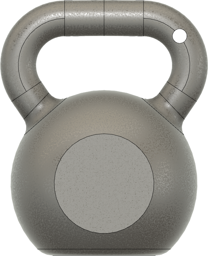 Kettlebell keychain