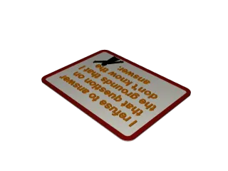 Answer Questions Sign - MMU by Greg Kats | Download free STL model ...