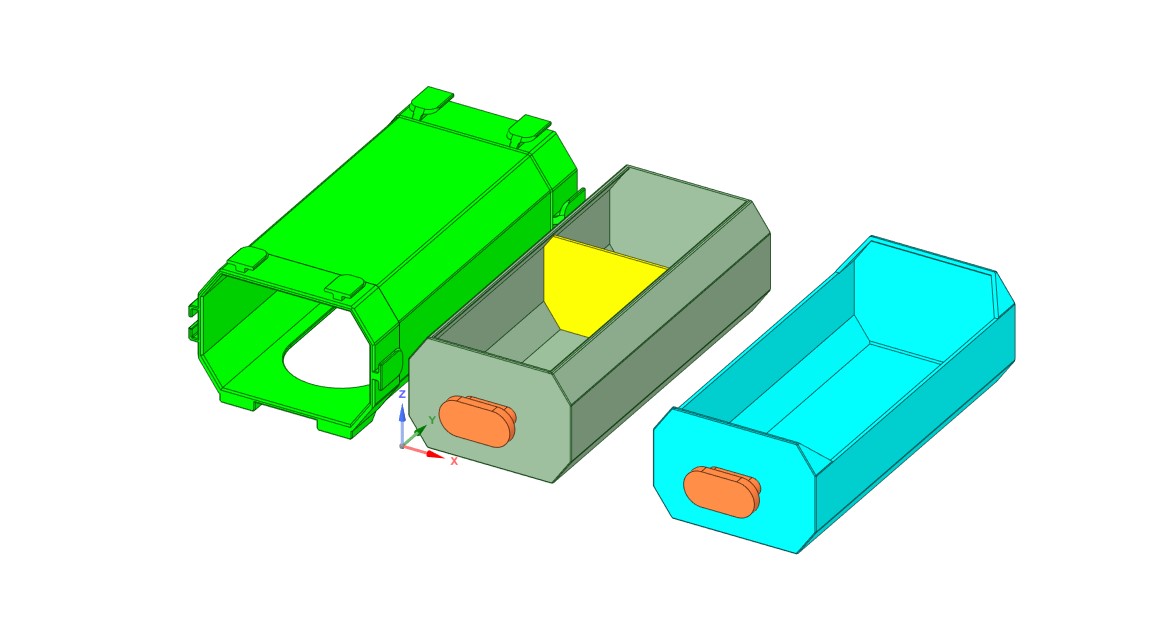 Miniatura 2 do modelo 3D stackable drawers