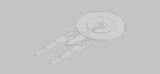 star trek enterprise f 3d model