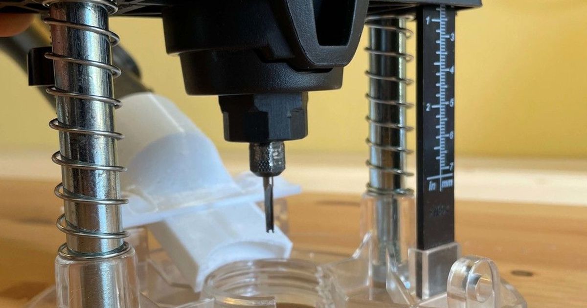 Dremel router vacuum attachment by Bob837 Download free STL model