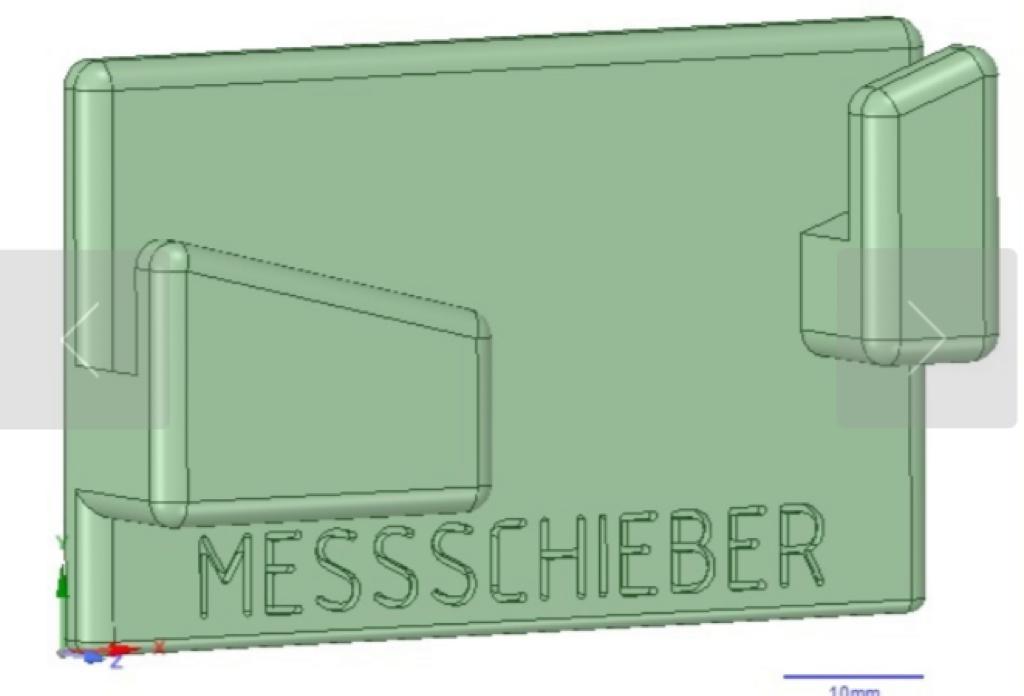 Lochwand Messchieber halter