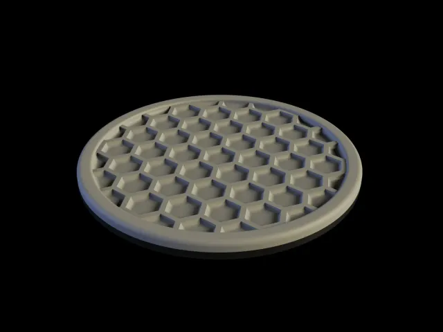 Drink Coaster with Hexagons