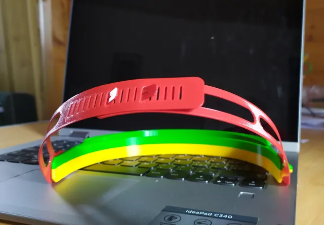 Flexible strap for Prusa face mask (thicker version)