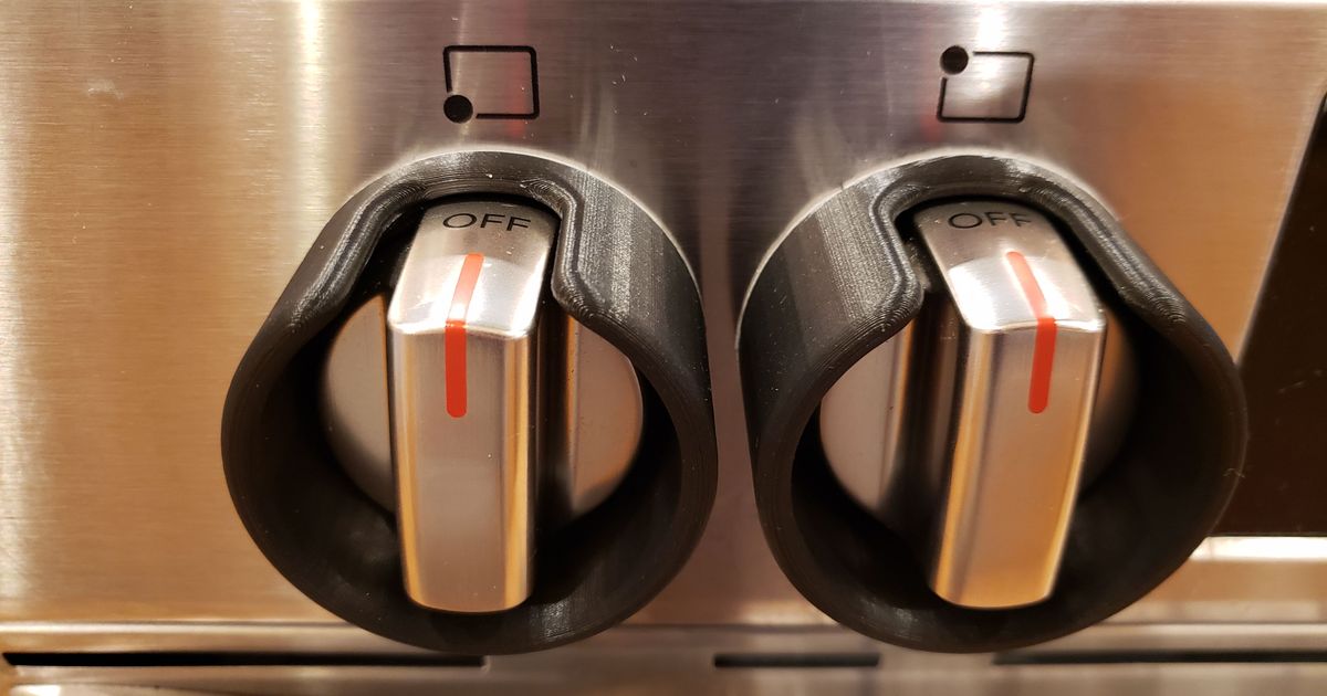 Stove Knob Guard by SkippyMcSlappyPants Download free STL model