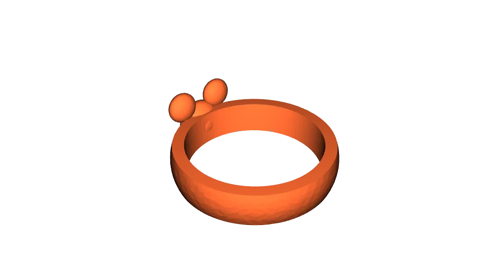 Mickey Mouse Ring by aroet | Download free STL model | Printables.com