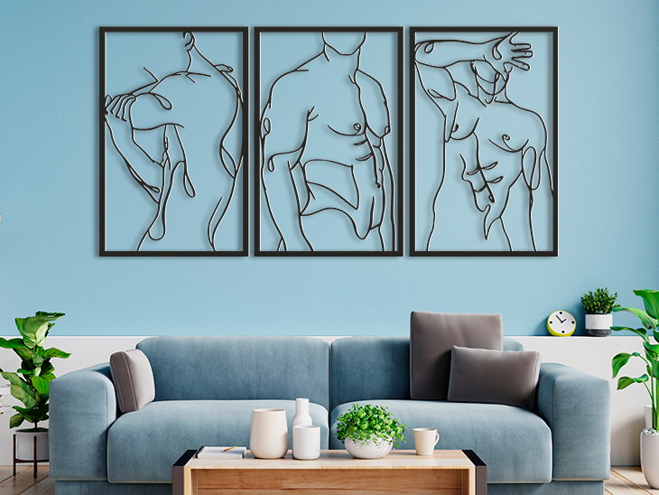 Naked men set