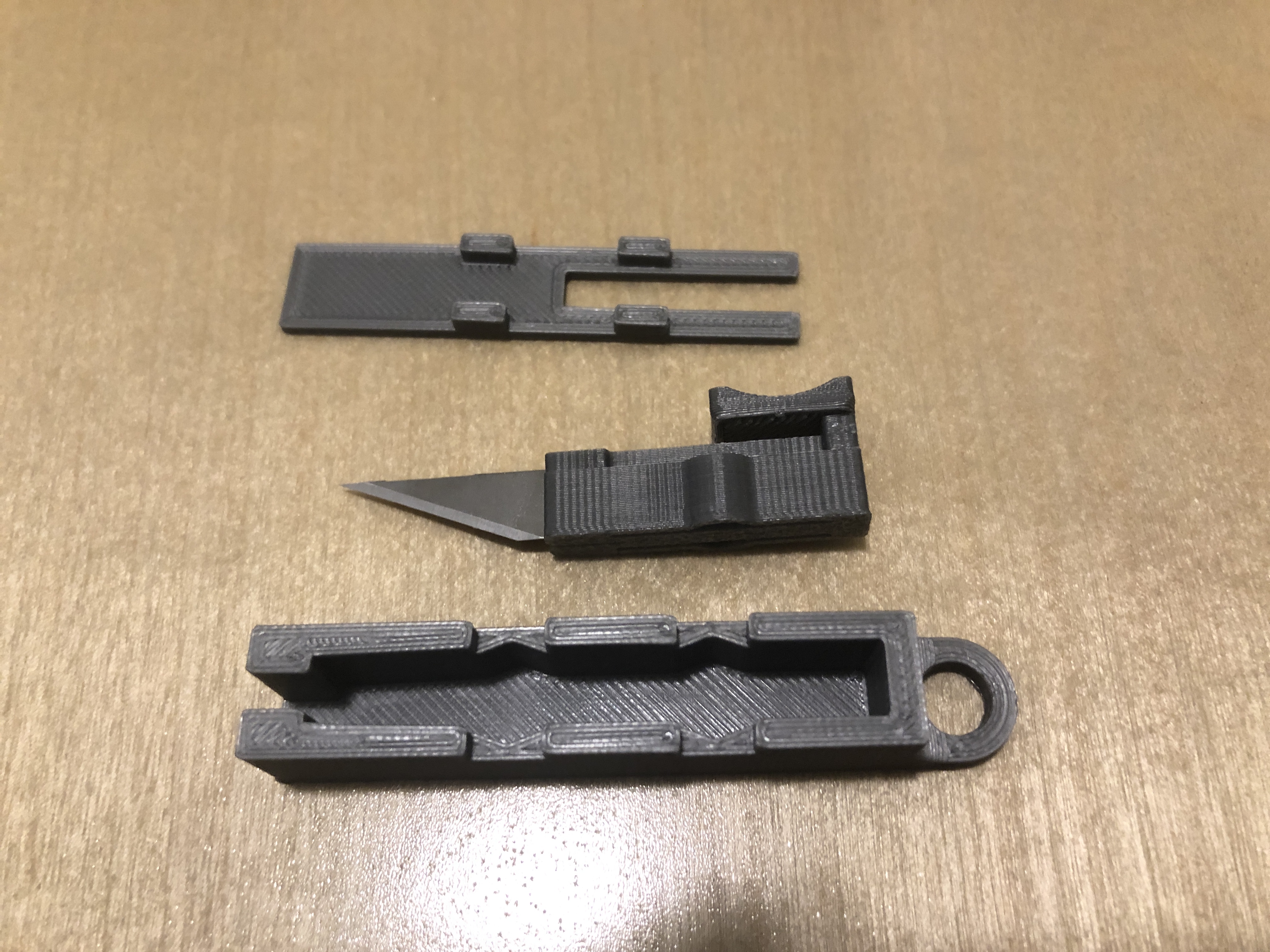 Miniatura 2 do modelo 3D Xacto Switchblade Keychain