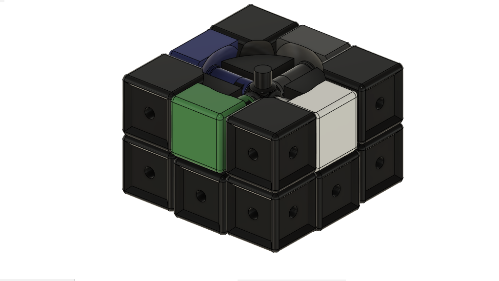 Miniatura 8 do modelo 3D Fully 3D printed Rubik's Cube