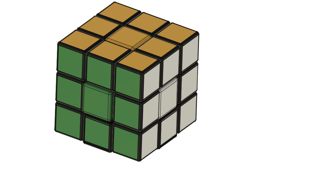 Fully 3D printed Rubik's Cube