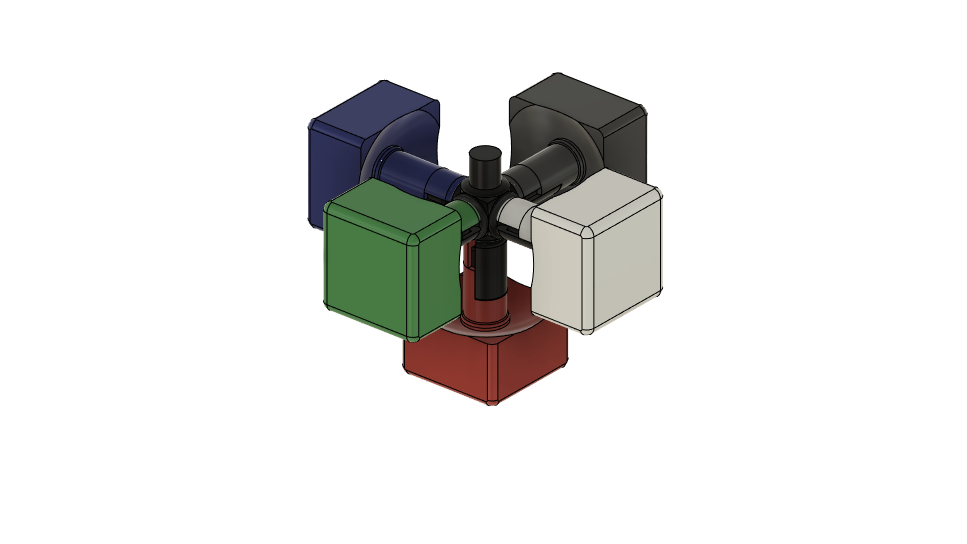 Miniatura 3 do modelo 3D Fully 3D printed Rubik's Cube