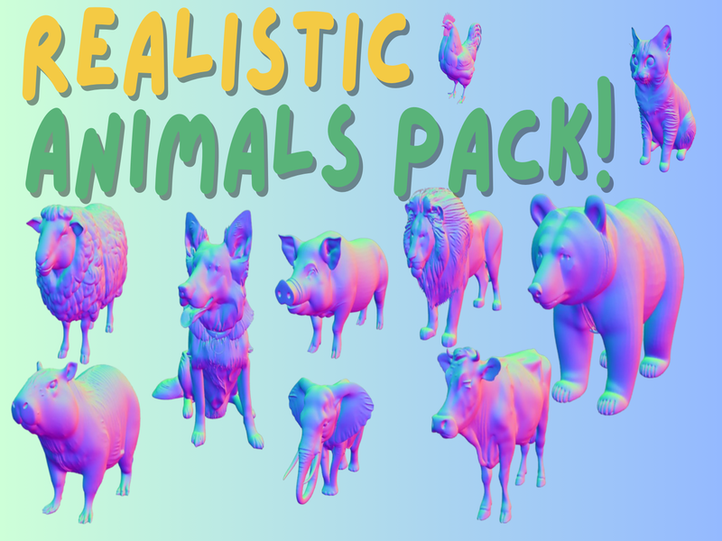 Realistic Animals Pack 1!