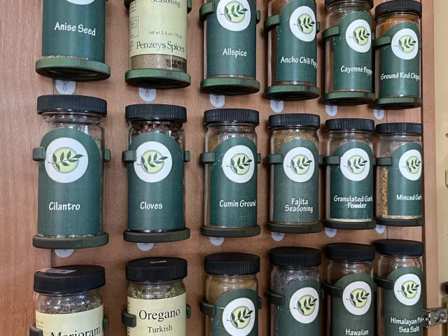 Spice Rack Customizable for Penzey’s Jars