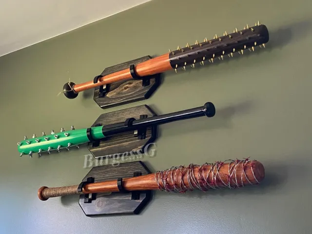 Horizontal Baseball Bat Holder / Adjustable