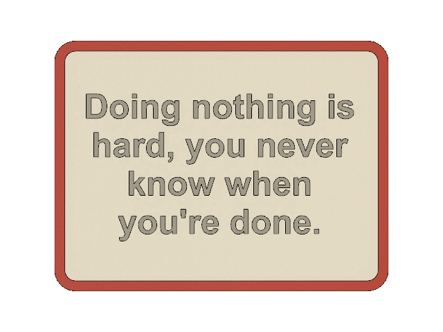 Doing Nothing Sign - MMU by Greg Kats | Download free STL model ...