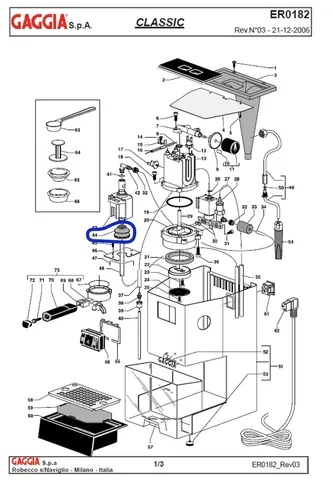 Gaggia Classic pump support