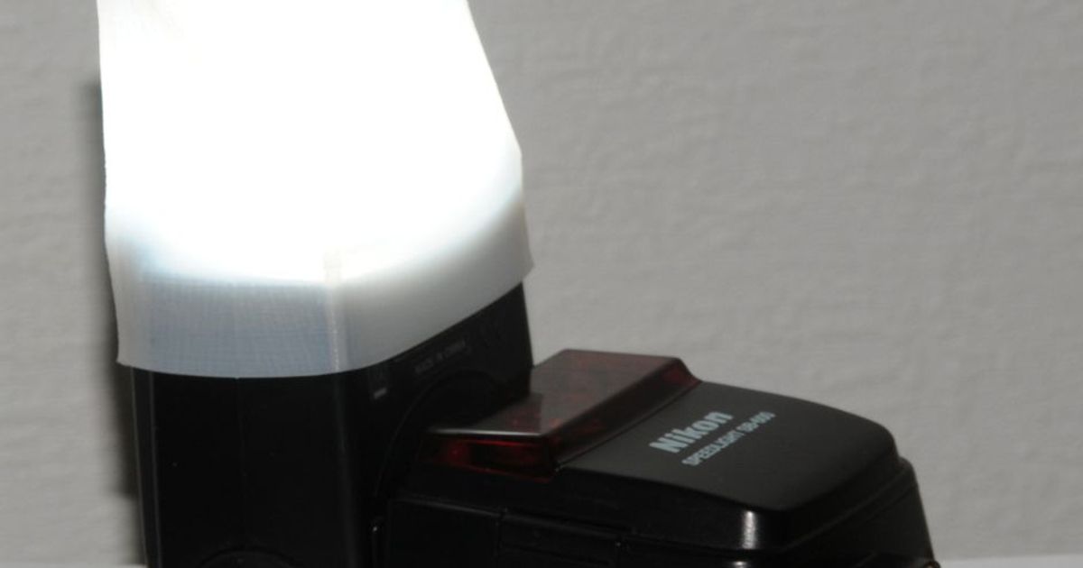 Nikon SB600 flash diffuser by Jonni Download free STL model