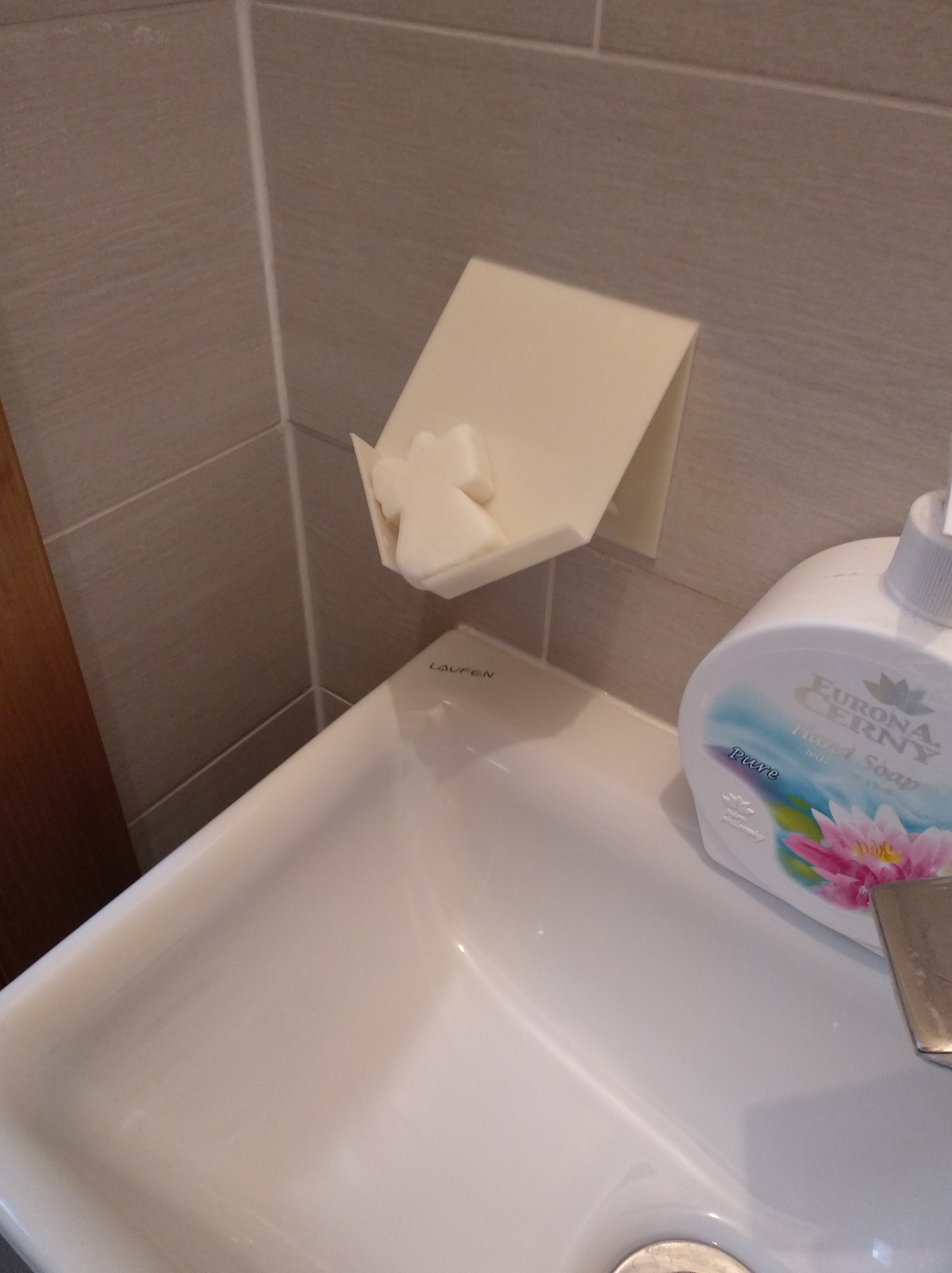 Soap holder - on wall
