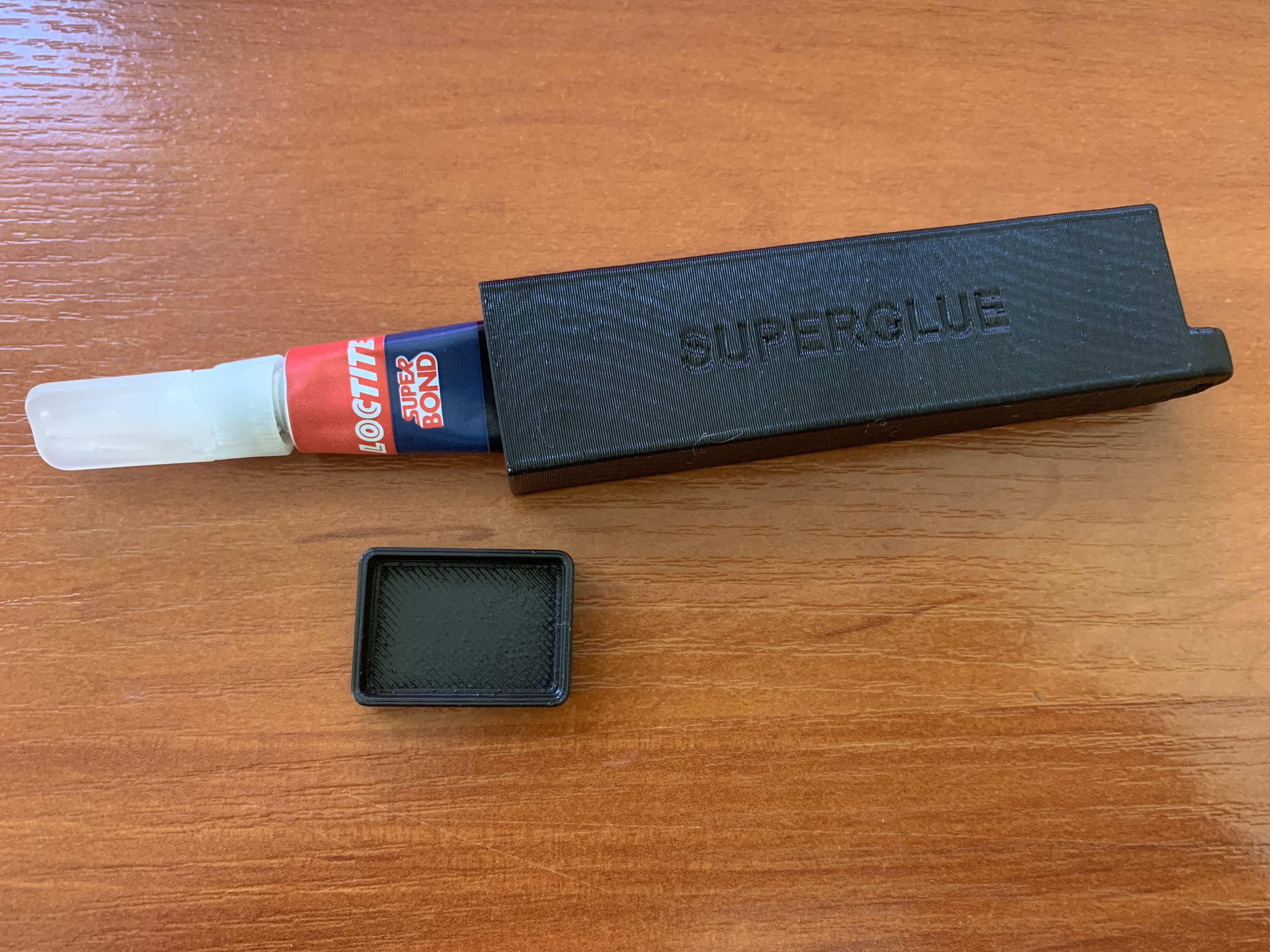 Safebox for superglue :) - keychain style