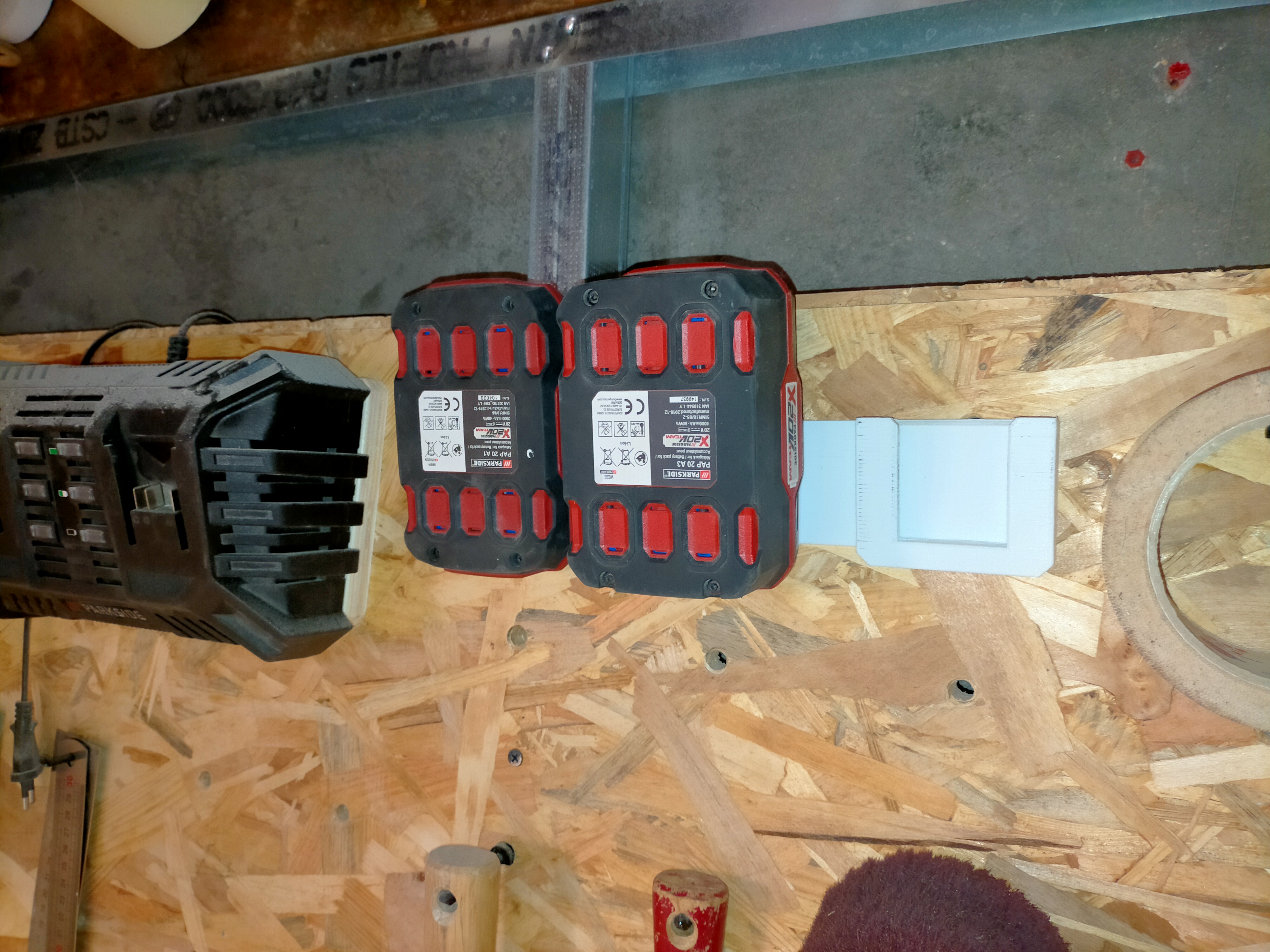 pegboard battery holder