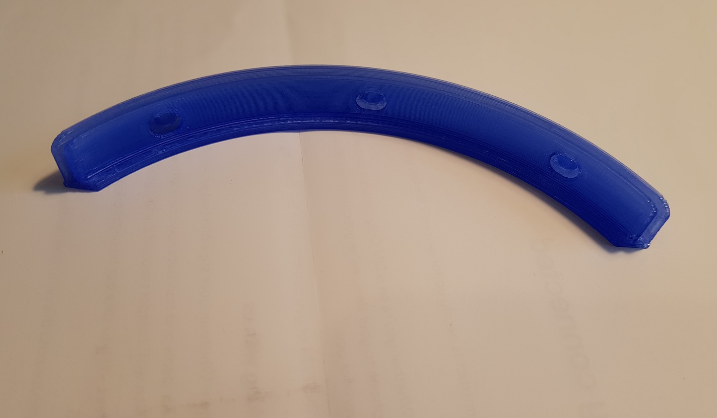 Slacker Bottom Reinforcement Strip for Prusa Faceshield