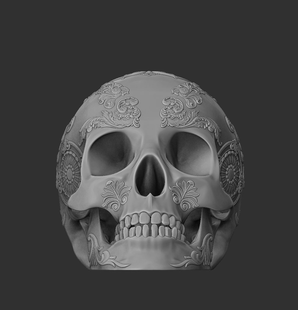 Skull ornament 3 by Jeff | Download free STL model | Printables.com