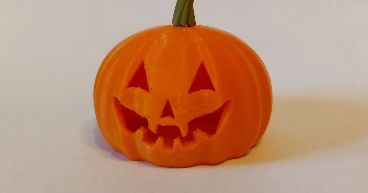 Classic Happy Halloween Pumpkin Jack Olantern By Macroglossum Download Free Stl Model 7576