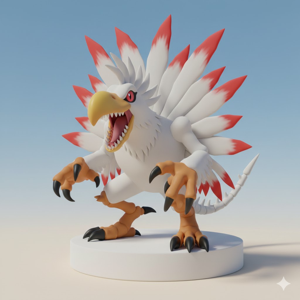 Cockatrimon Digimon Creature Model