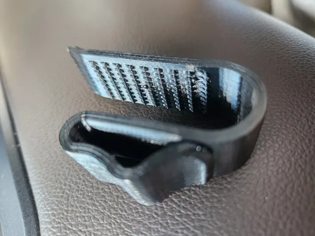 Sunglass Visor Clip with Grip Teeth