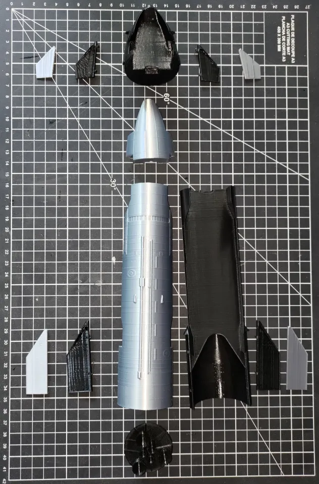 STARSHIP S24/B7 by Kmobrain - AstroDesign3D | Download free STL