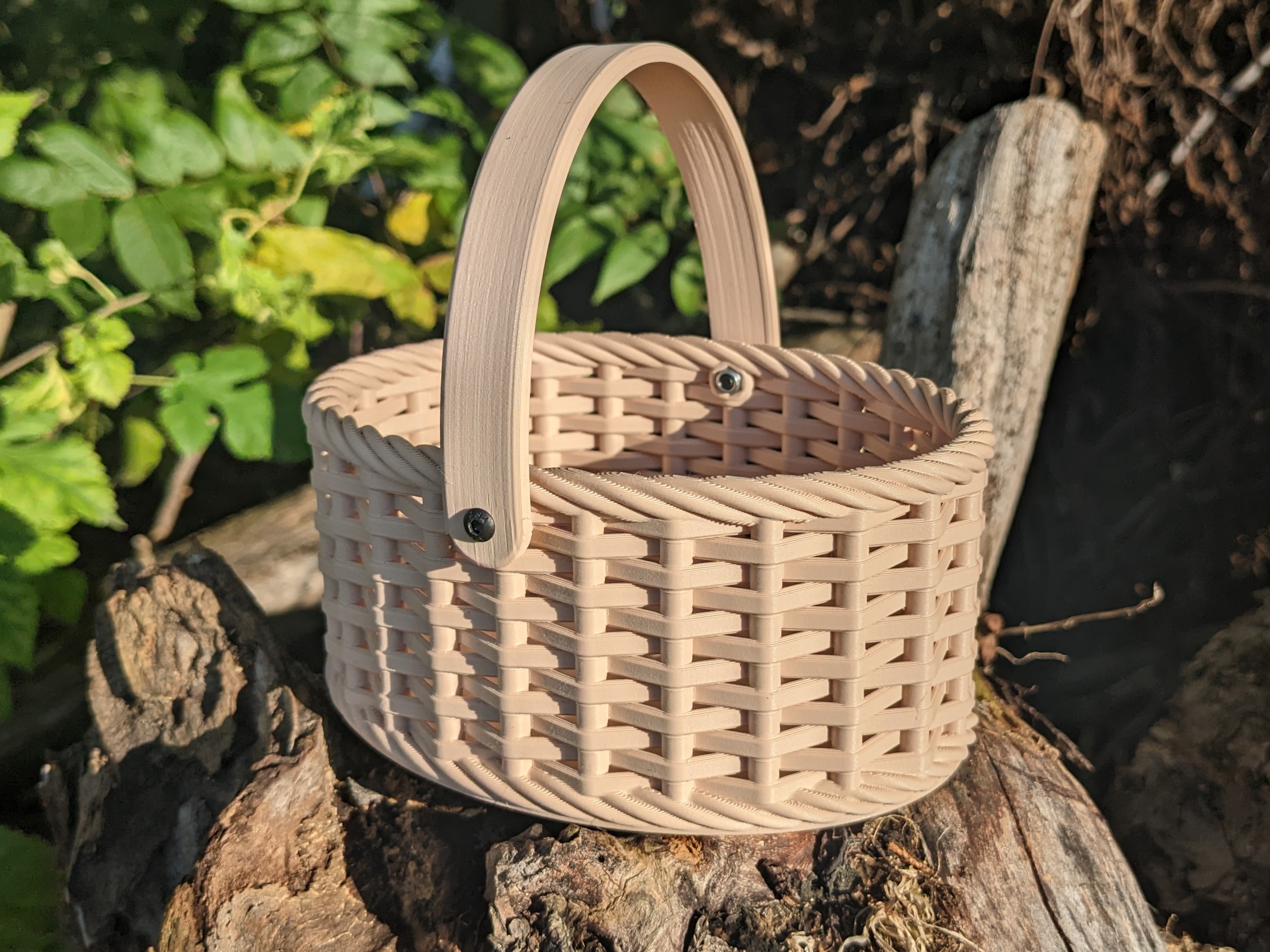 Rectangular Shaped woven Basket Large. 3D Print 