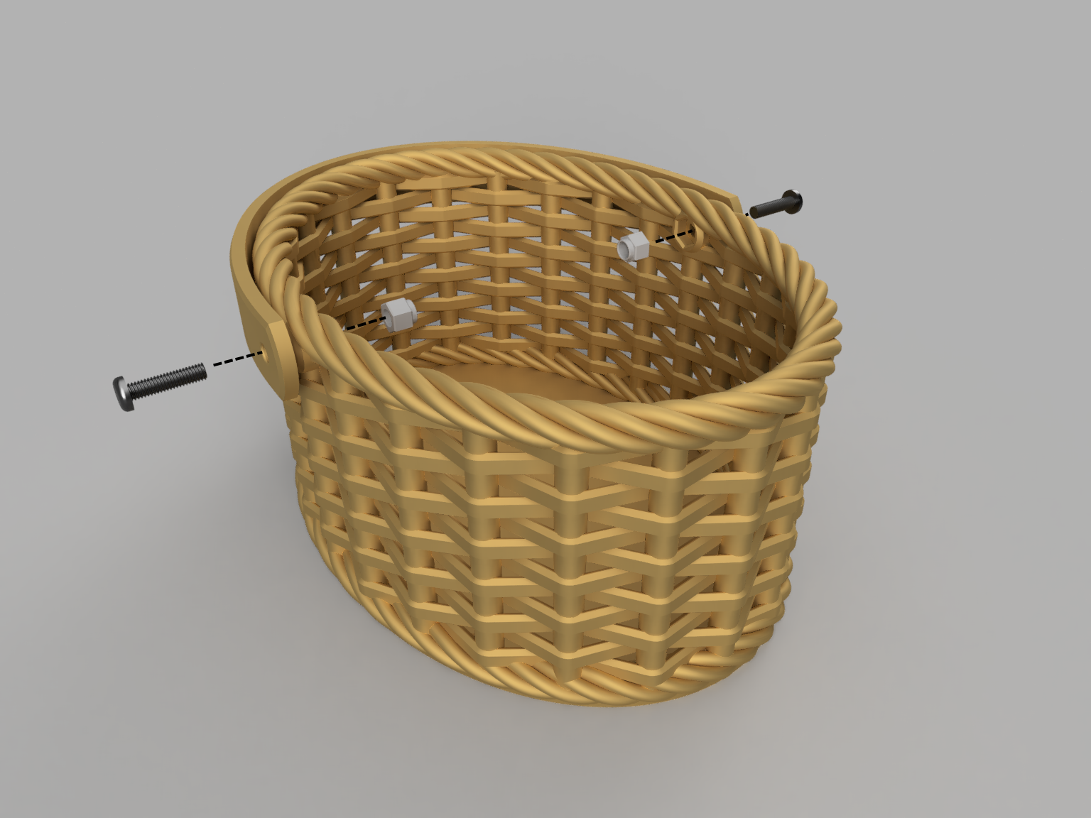 Woven Basket by JamesThePrinter Download free STL model