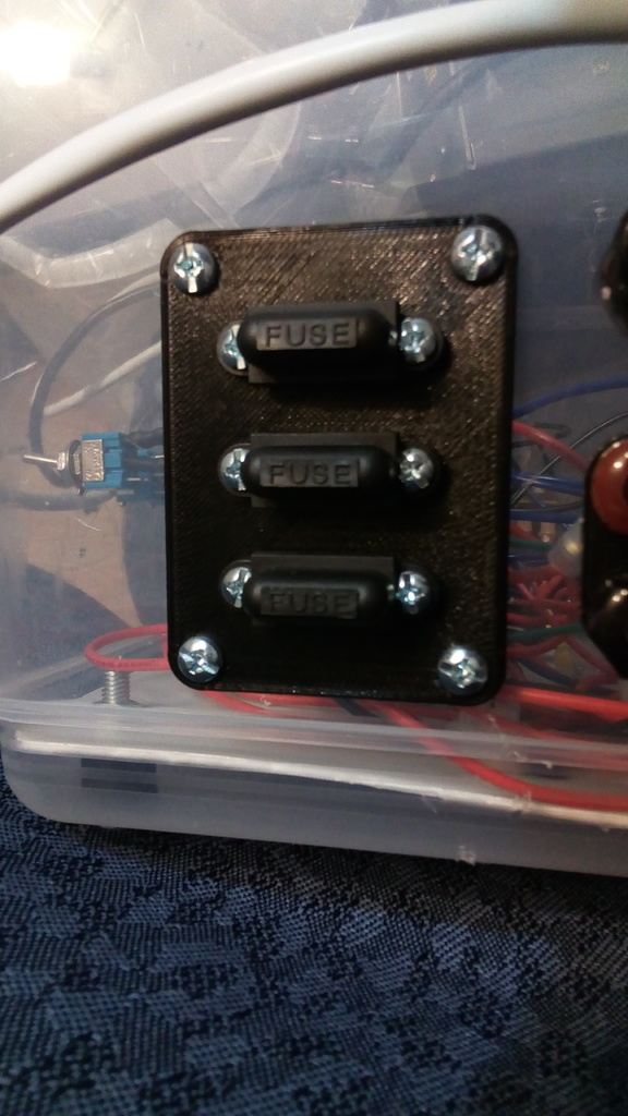 Panel ATO-ATC 2 to 10 Blade Fuse Holders Mount Plate